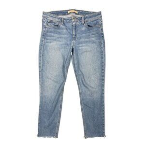 Joes Jeans Womens Size 31 The Icon Mid Rise Skinny Crop Light Wash